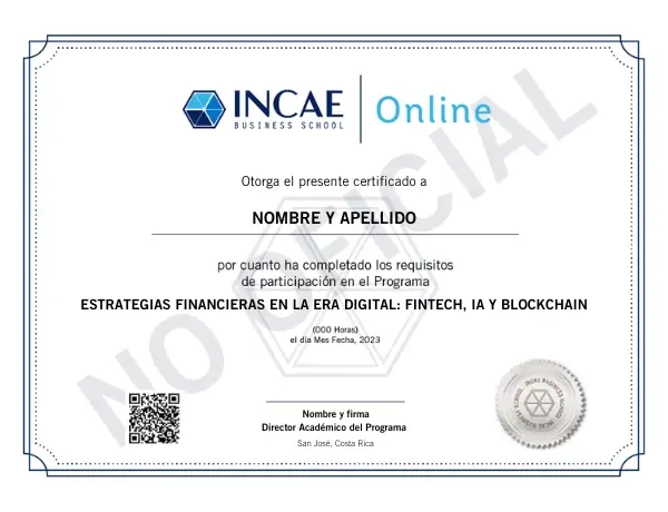INCAE-FINTECH - Certificado 