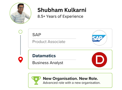 Learner transition story for the ISB Professional Certificate in Product Management Programme