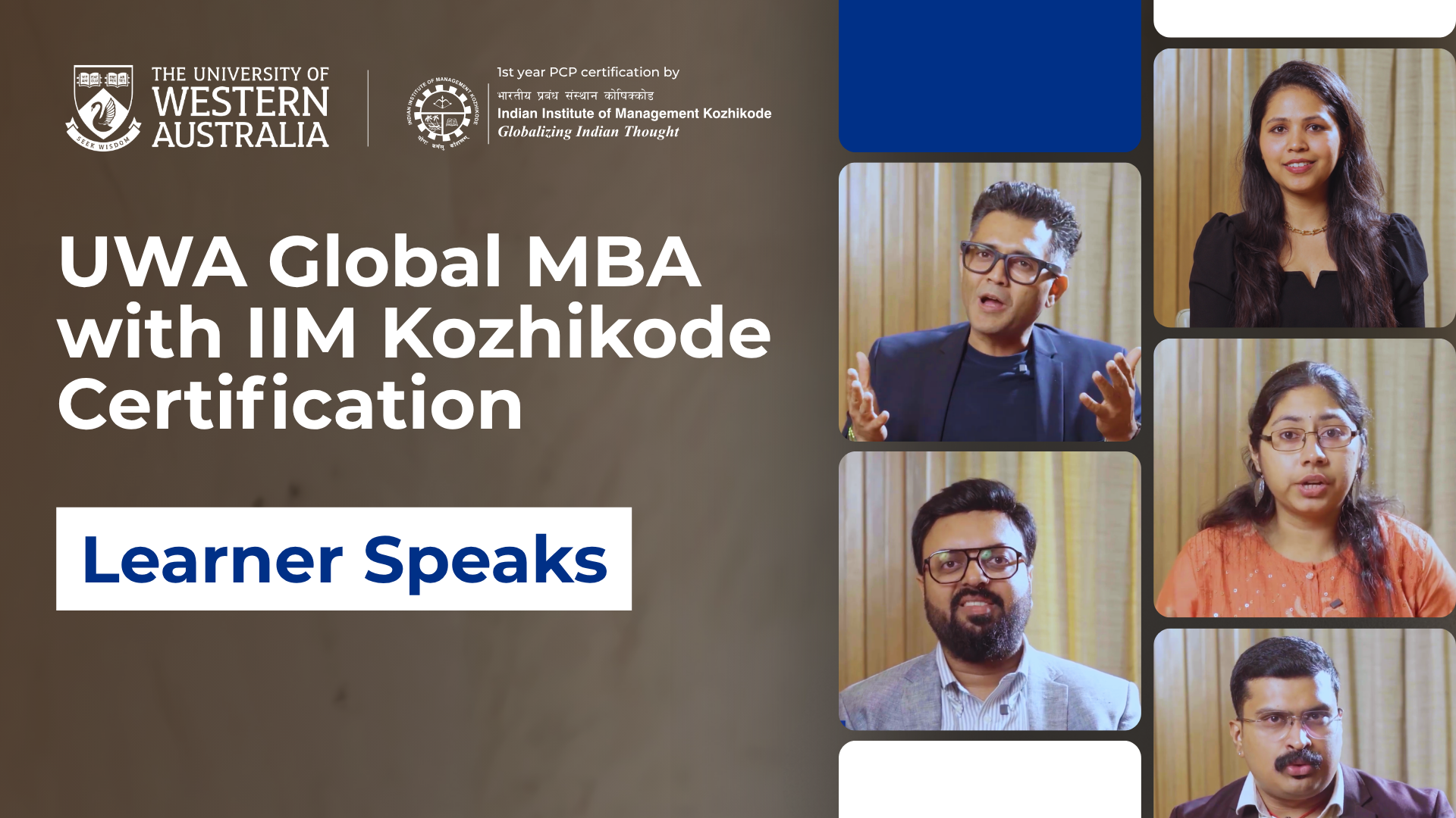LP - UWA-GMBA - Hear Our Recent Graduates Speak Video Content Image