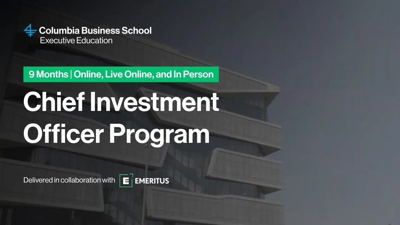 Chief Investment Officer Program Overview Video