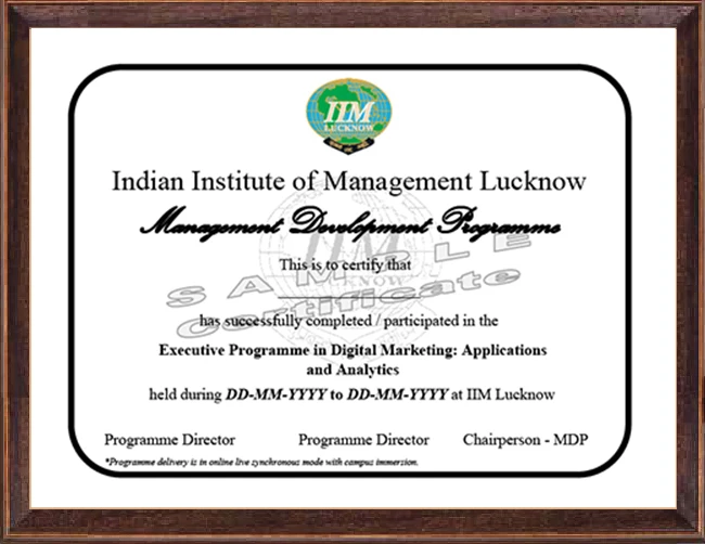 Programme Certificate