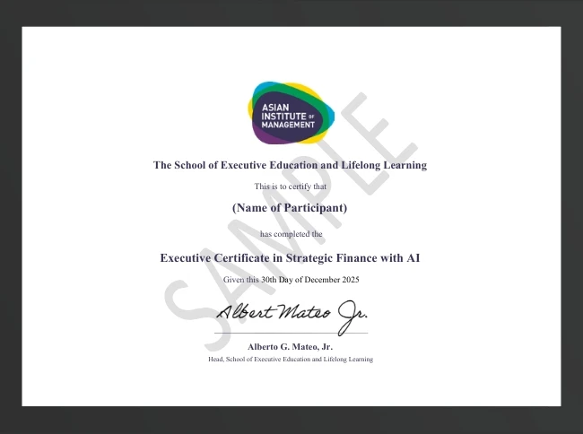 Program Certificate