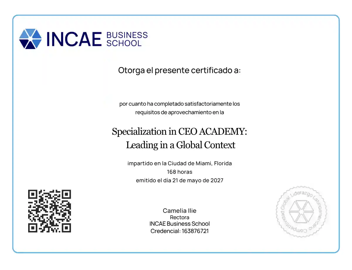 INCAE-CEO - Certificado - SEO INCAE-CEO - Certificado - SEO