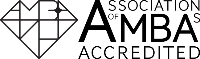 Accreditation logos AMBA Dark H