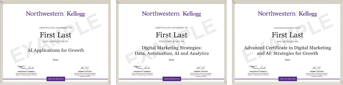 Example image of certificate that will be awarded once you successfully complete the course