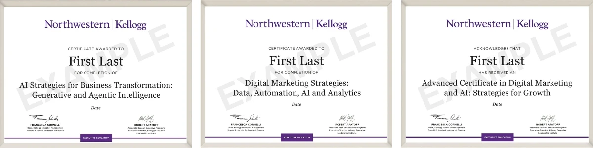 Example image of certificate that will be awarded once you successfully complete the course