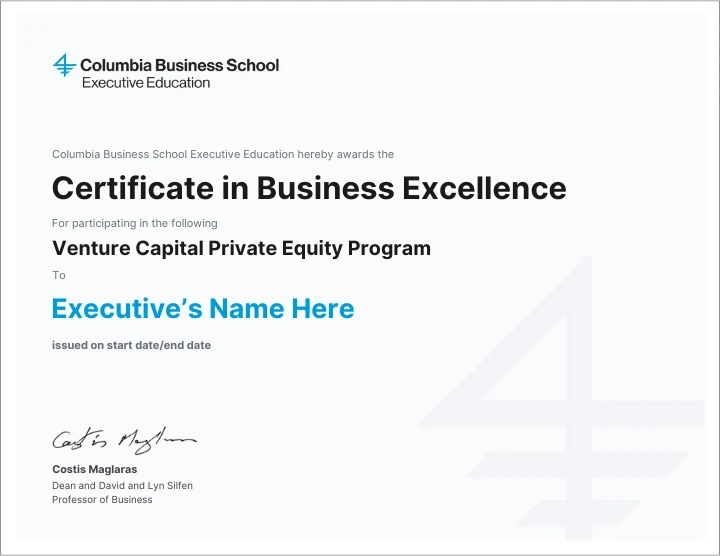Venture Capital and Private Equity