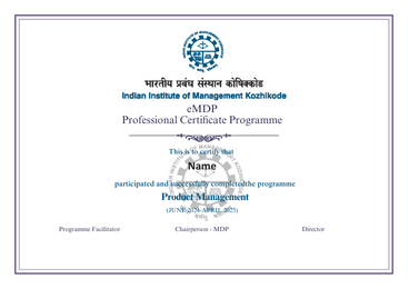 Programme Certificate