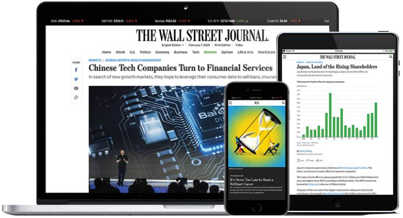 Complimentary Annual Digital WSJ Membership Content