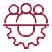 Graphic representation of interconnected organizational, financial, leadership, and execution elements, symbolizing a holistic approach to project management