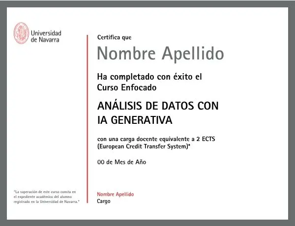 Certificación de finalización 