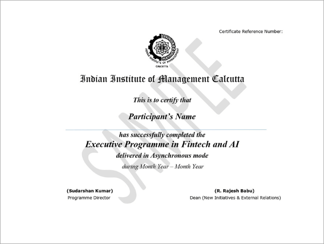 Advance Your Career with IIM Calcutta’s FinTech and Artificial Intelligence Certification Programme Industry-recognized certification for finance professionals covering blockchain, digital banking, and artificial intelligence