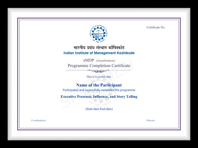 Programme Certificate