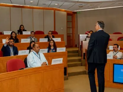 Faculty and guest speaker sessions- An integral part of the Senior Management Program from Wharton Executive Education
