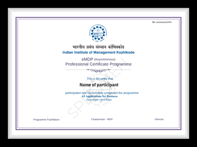 Strengthen your profile with an IIM Kozhikode certificate