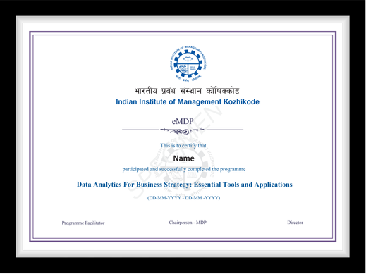 Programme Certificate