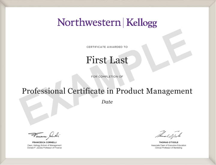 Product Management Program By Kellogg | Professional Certificate ...