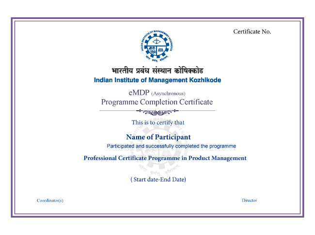 IIM Product Management Certificate - IIM Kozhikode Product Management Certification