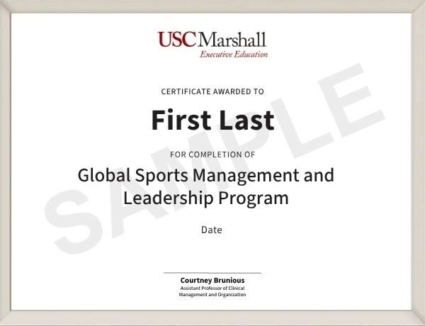 Example image of certificate that will be awarded once you successfully complete of course