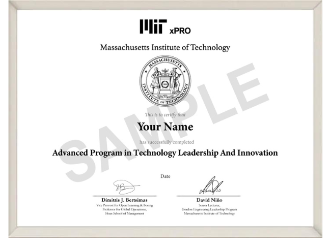 Program Certificate