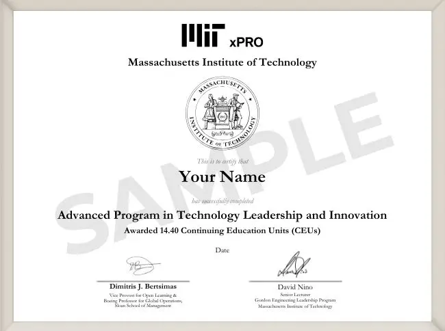 Program Certificate