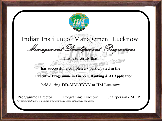 Programme Certificate