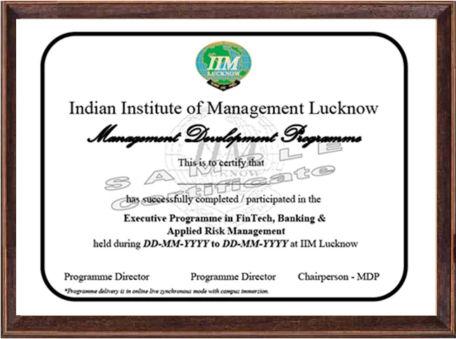 Programme Certificate