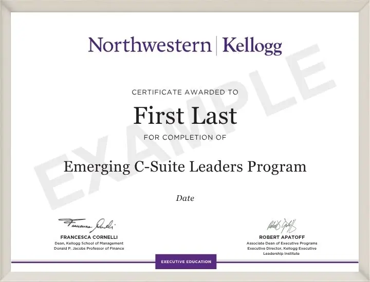 Example image of certificate that will be awarded once you successfully complete the program