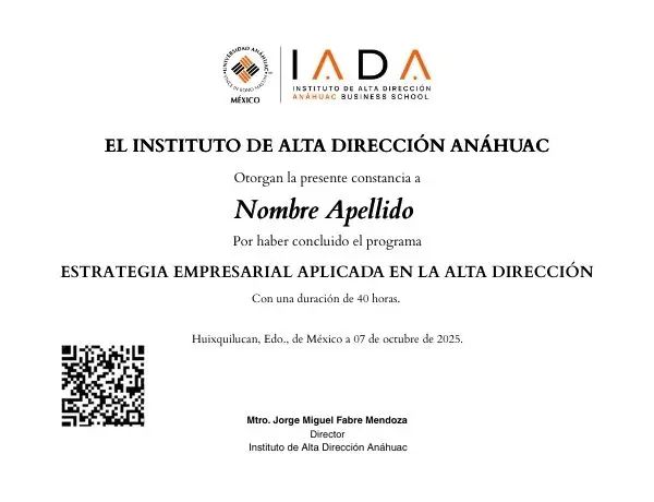 ESTRATEGIA EMPRESARIAL CERTIFICADO