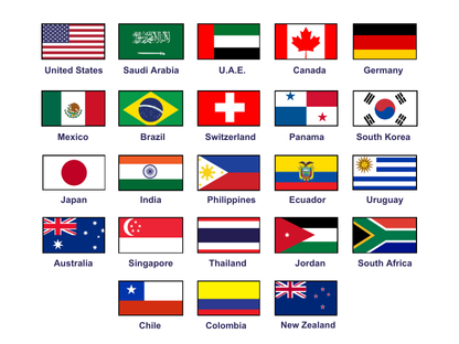 Decorative image relating to Top countries