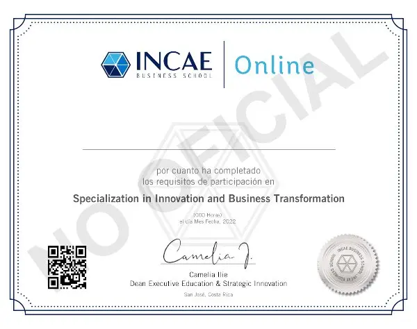 INCAE-APIB - Certificado - SEO