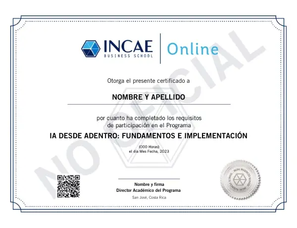 INCAE-FAIN - Certificado   - SEO