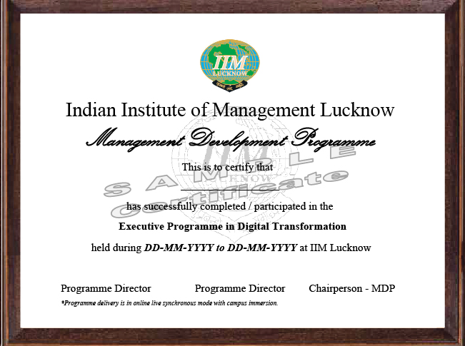 Programme Certificate