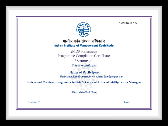 Programme Certificate