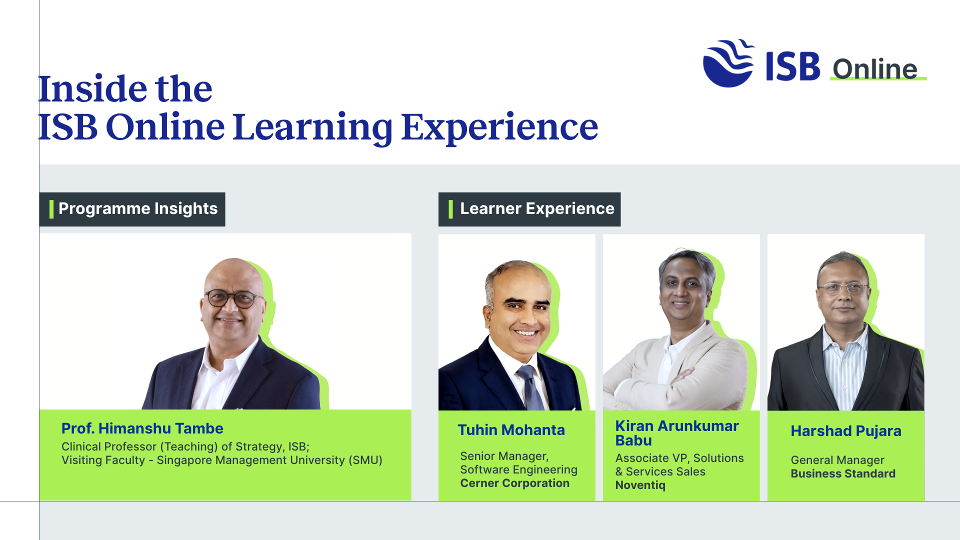 A Glimpse into ISB Online’s Leadership with AI Programme | AI Leadership Learning Experience Explore ISB Online’s AI leadership programme through faculty-led teaching and learner experiences covering Generative AI, Agentic AI, executive education and AI-led business transformation.