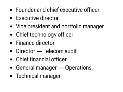 Job Titles