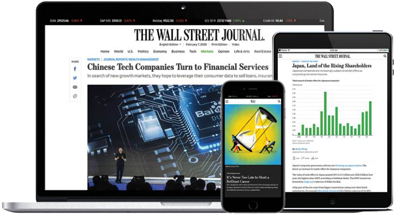 Complimentary Annual Digital WSJ Membership