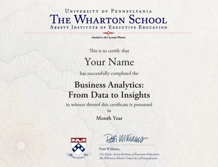 Earn a Certificate from Wharton