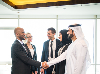 people shaking hands