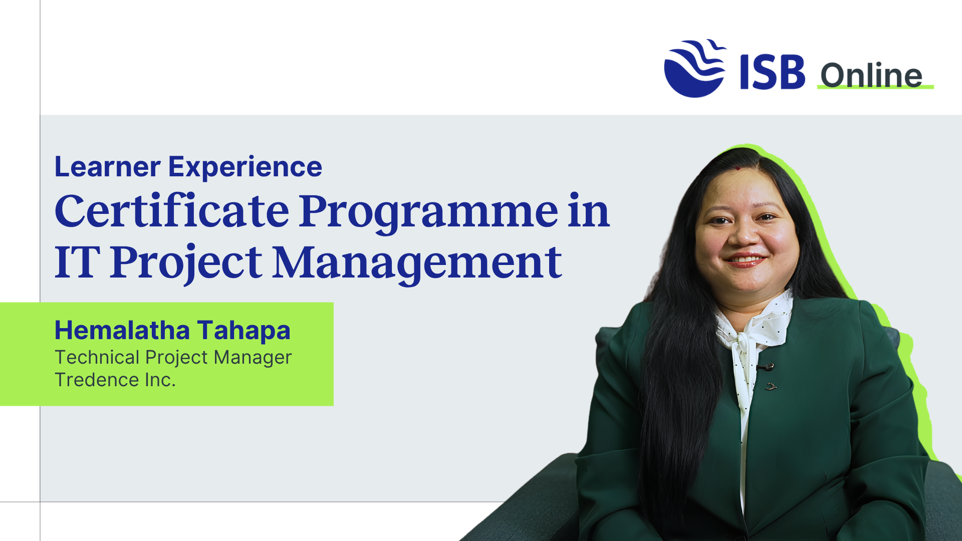 LP - ISB-ITPM - Learner experience - Video Thumbnail