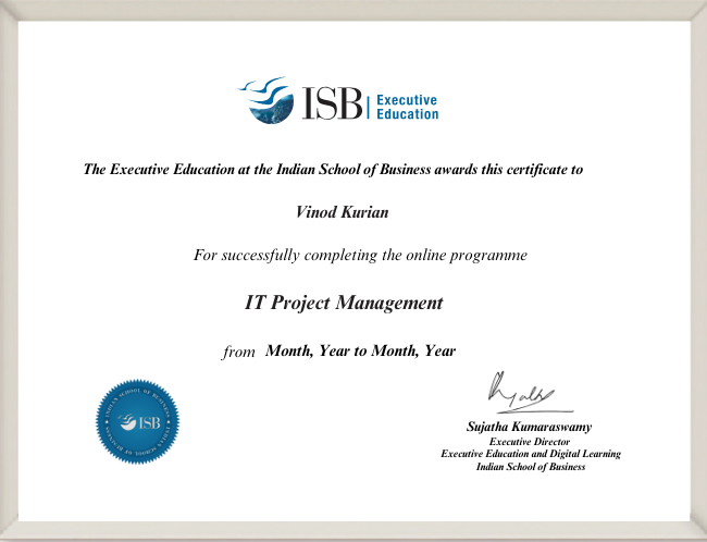 Programme Certificate