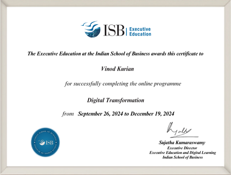 Programme Certificate