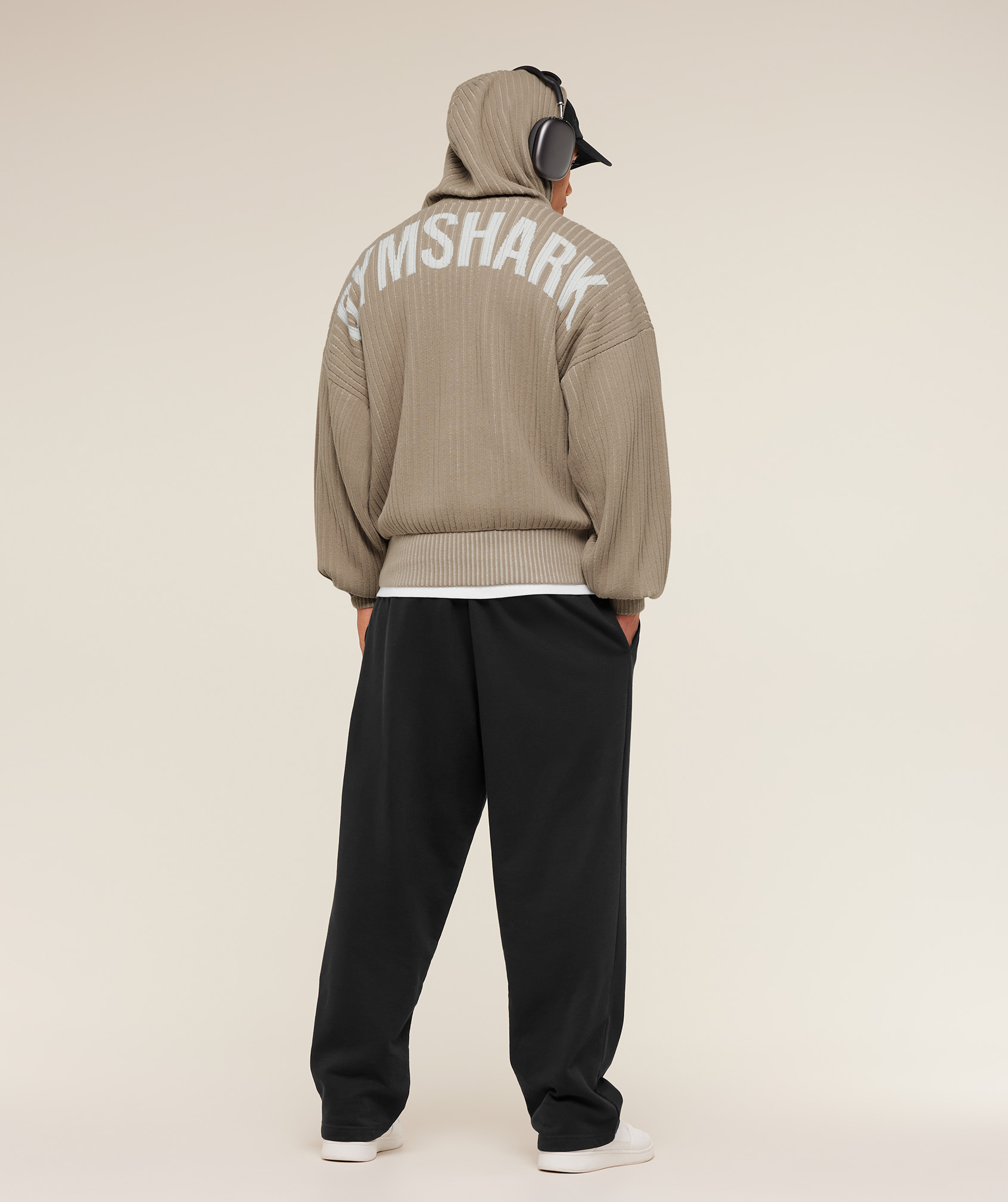Gymshark Gymshark x Saalt Studios Knitted Hoodie - Cement Brown
