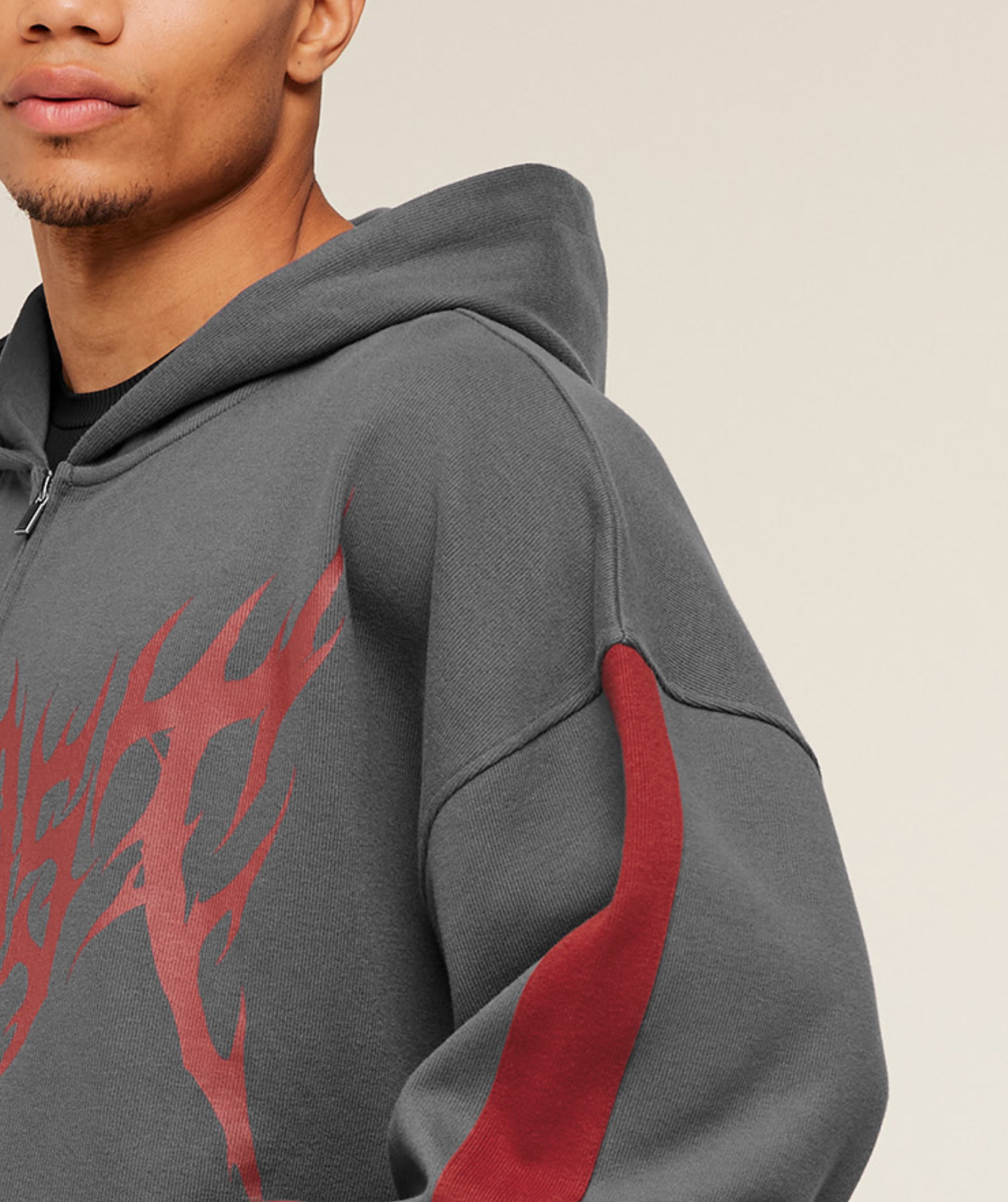 Gymshark Gymshark x Carlos Belcast Zip Up Hoodie - Grey | Gymshark