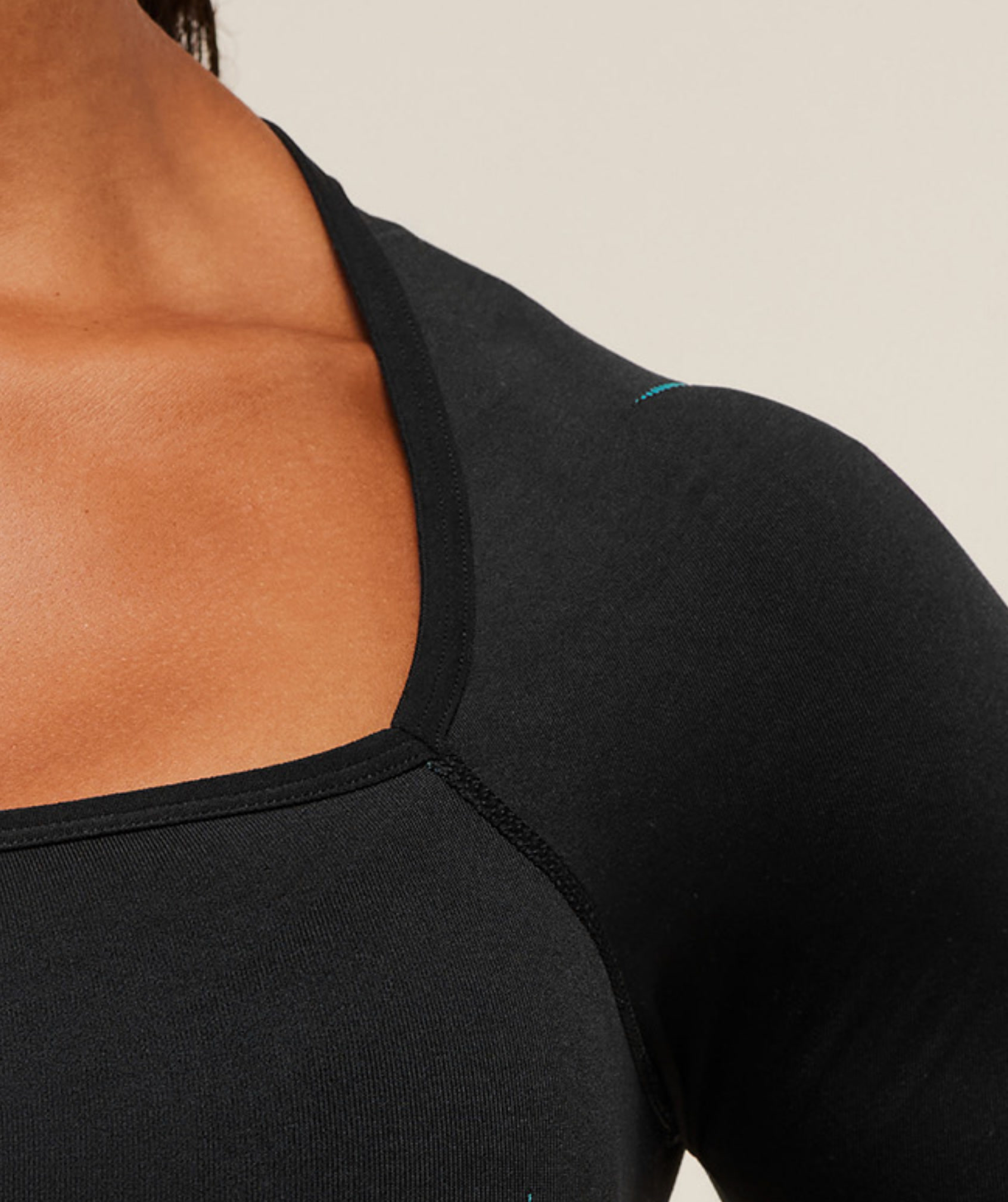 Gymshark Apex Lift Seamless Long Sleeve Crop Top - Black/Brand