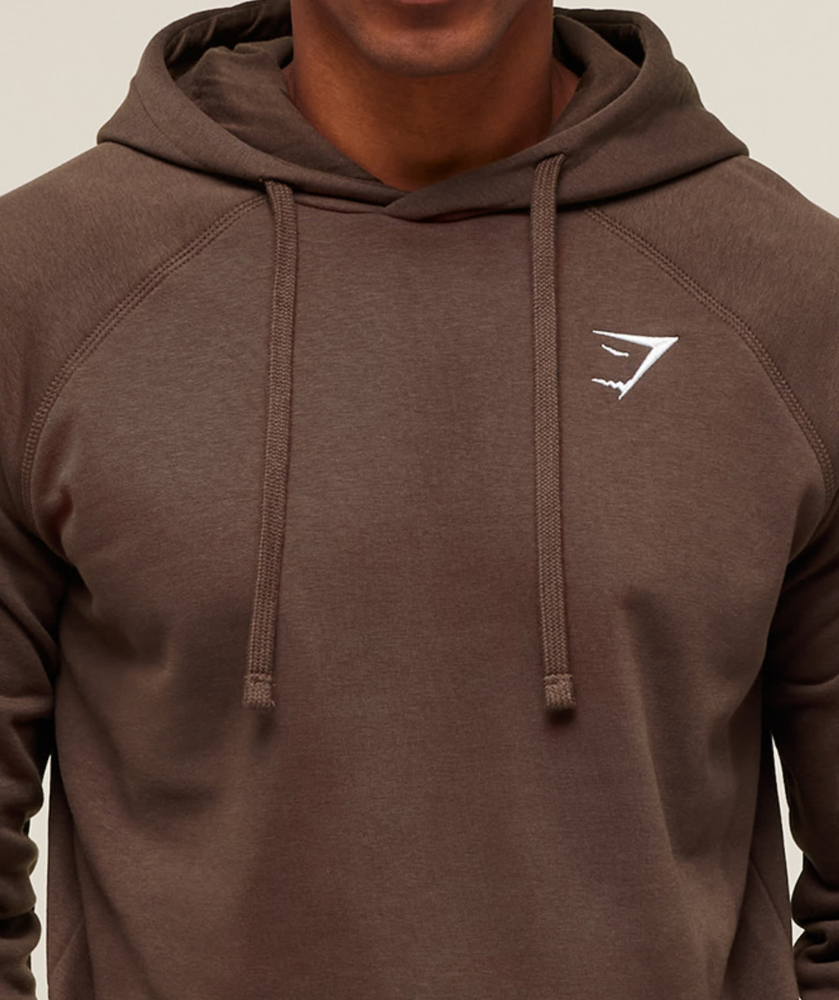 Three-piece hood with adjustable drawcord