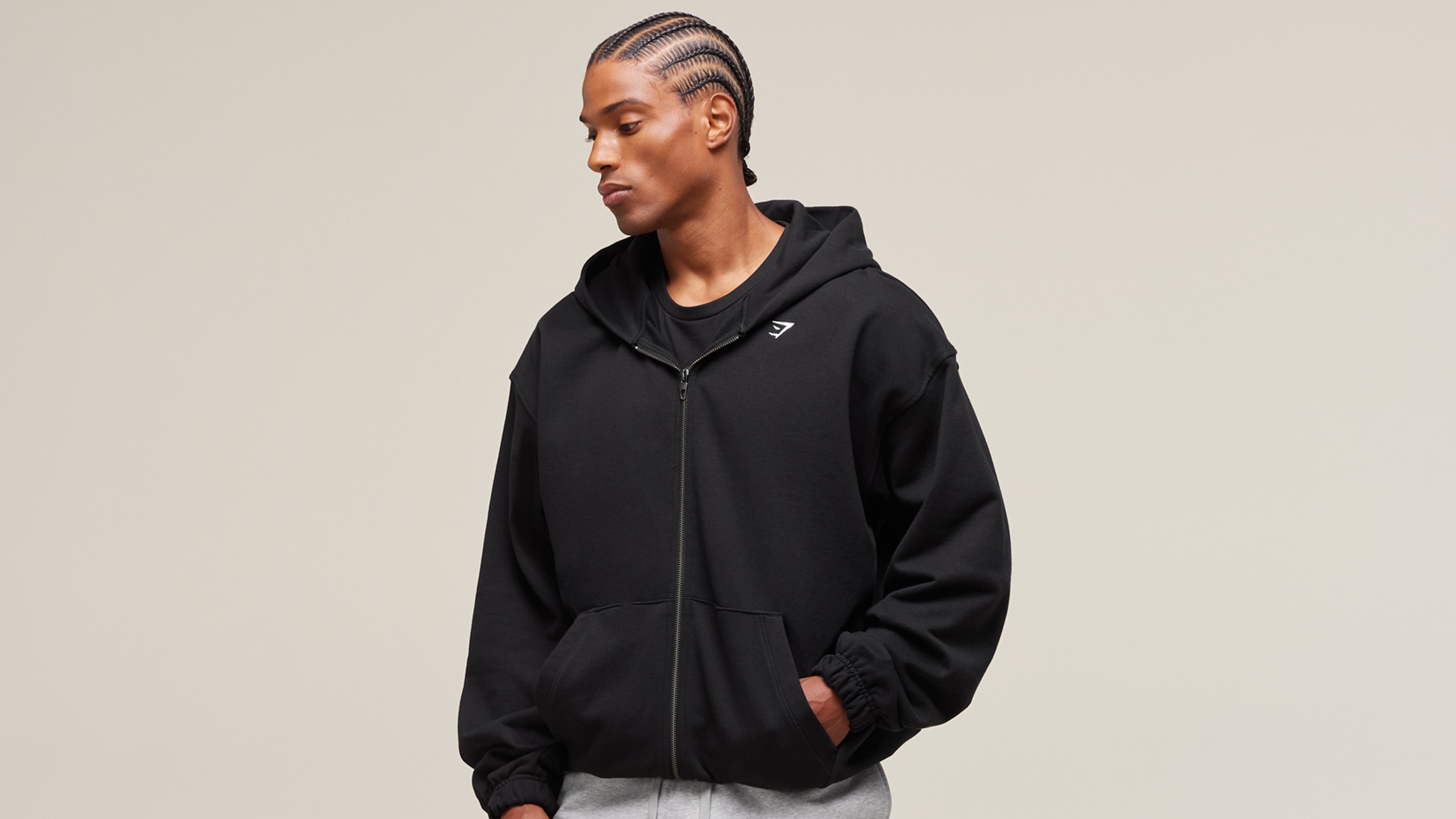 Gymshark Crest Joggers - Light Grey Marl | Gymshark