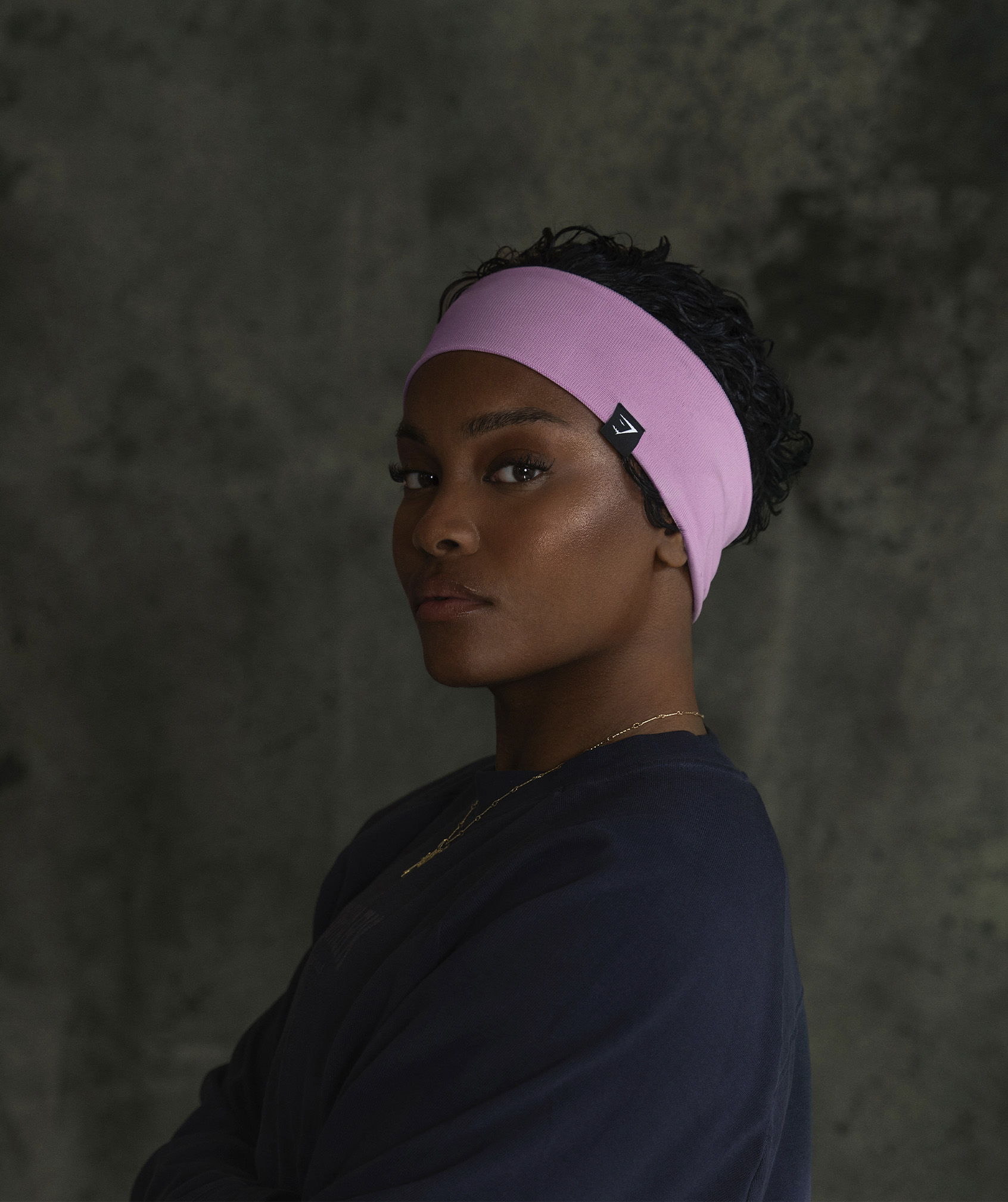 Gymshark Diffuse Single Layer Sweat Headband - Black | Gymshark