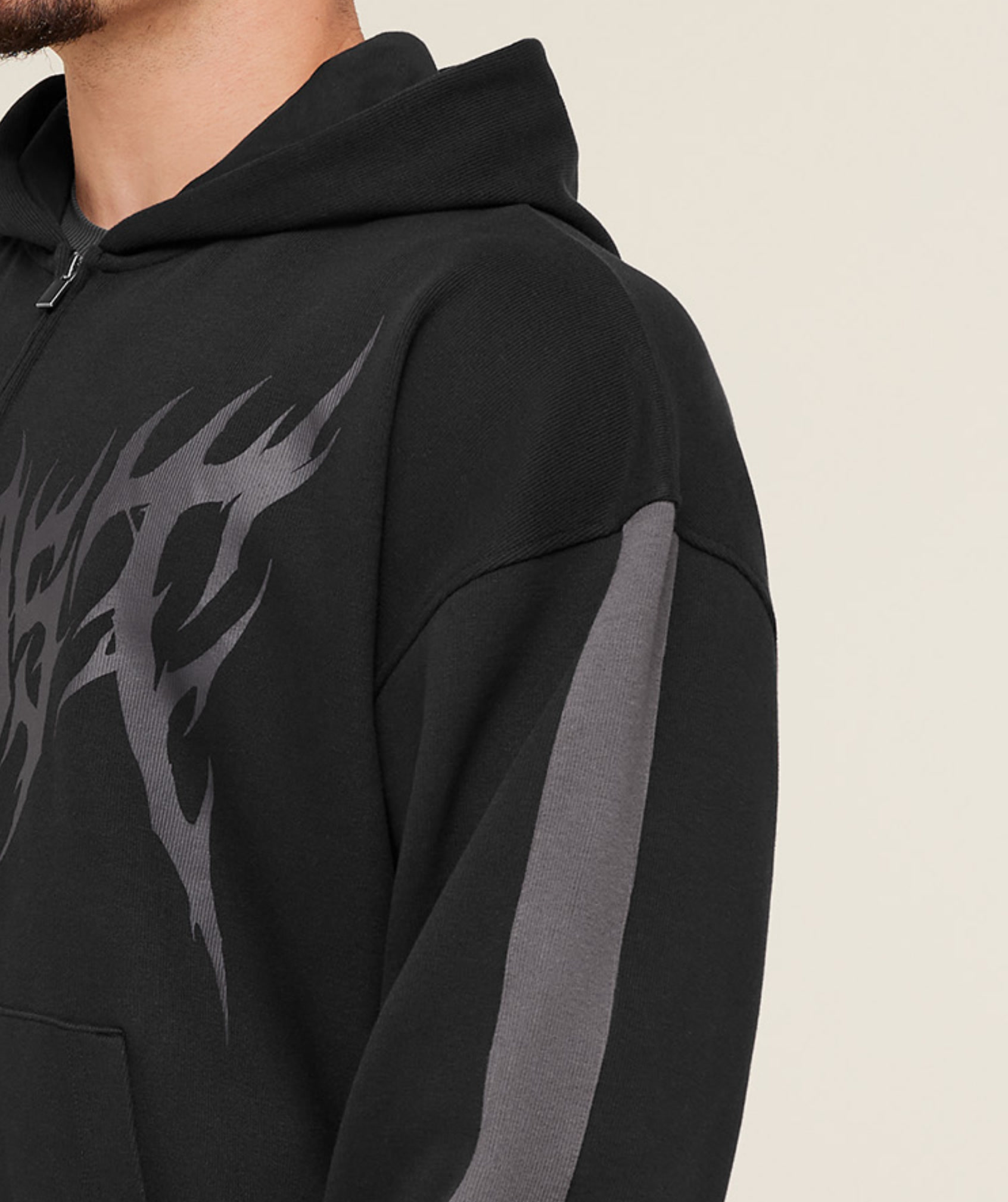 Gymshark Gymshark x Carlos Belcast Zip Up Hoodie - GS Black | Gymshark