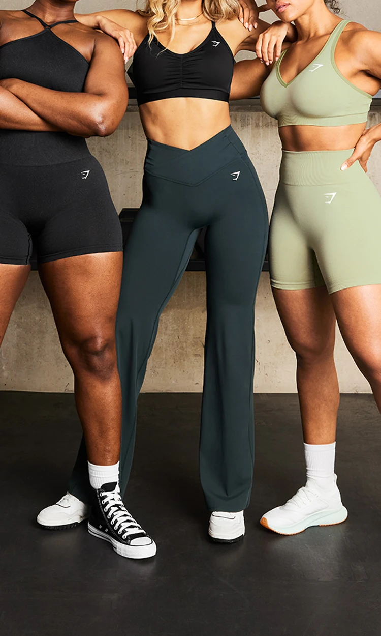 NTY Clothing Exchange - here for the colorful gymshark leggings 🌈 all are  50% off with a text club subscription left: small: $18 middle: xsmall,  $14.90 right: small, $16.90